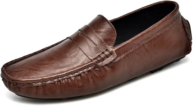 Лоферы мужские кожаные Penny Loafers, коричневый PUGHGAETZF