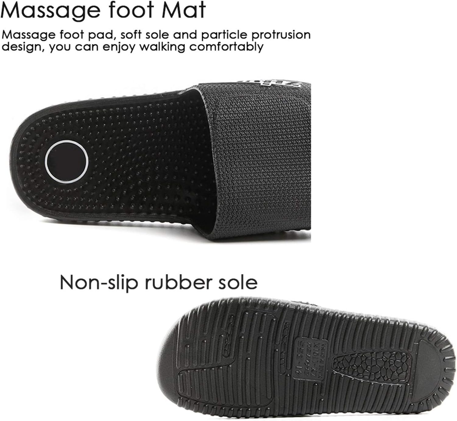 Мужские тапочки YXCKG, массажные тапочки для душа, мужские и женские тапочки с акупрессурой, женские тапочки, домашняя обувь, летние пляжные тапочки для бассейна с мягкой подошвой (Цвет: синий, Размер: EUR40) — фото 4