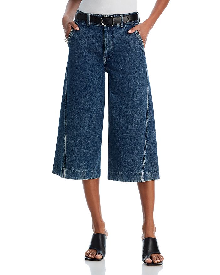 

Джинсы-кюлоты Jamie с высокой посадкой, модель Adeline rag & bone, синий