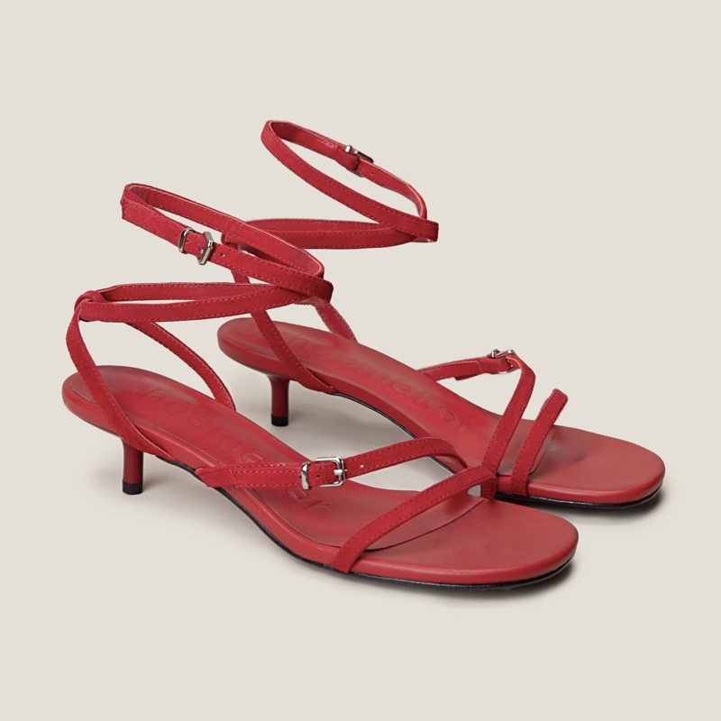 SHOEMAKER QUEEN Женские сандалии на одной застежке черные, цвет Black — фото 4