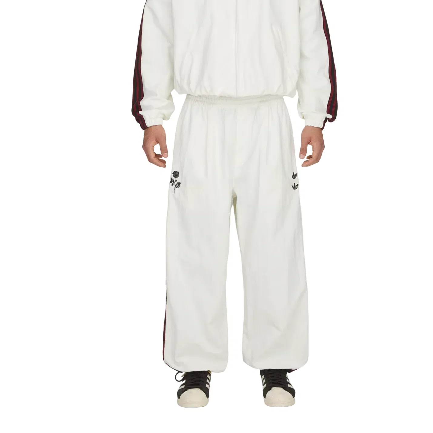 Спортивные брюки Adidas x Chavarria Woven Track Pant 'Off White' KT2617, белый — фото 3