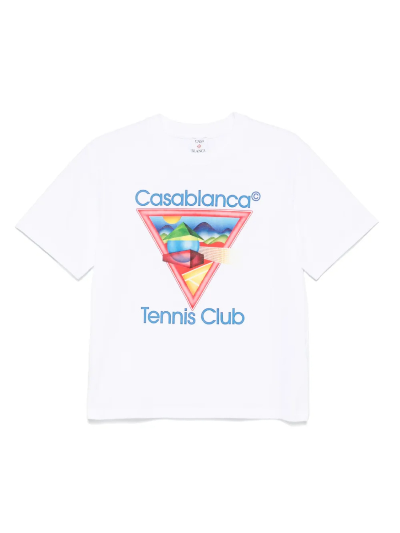 

Футболка с треугольным принтом Tennis Club Icon Casablanca, белый