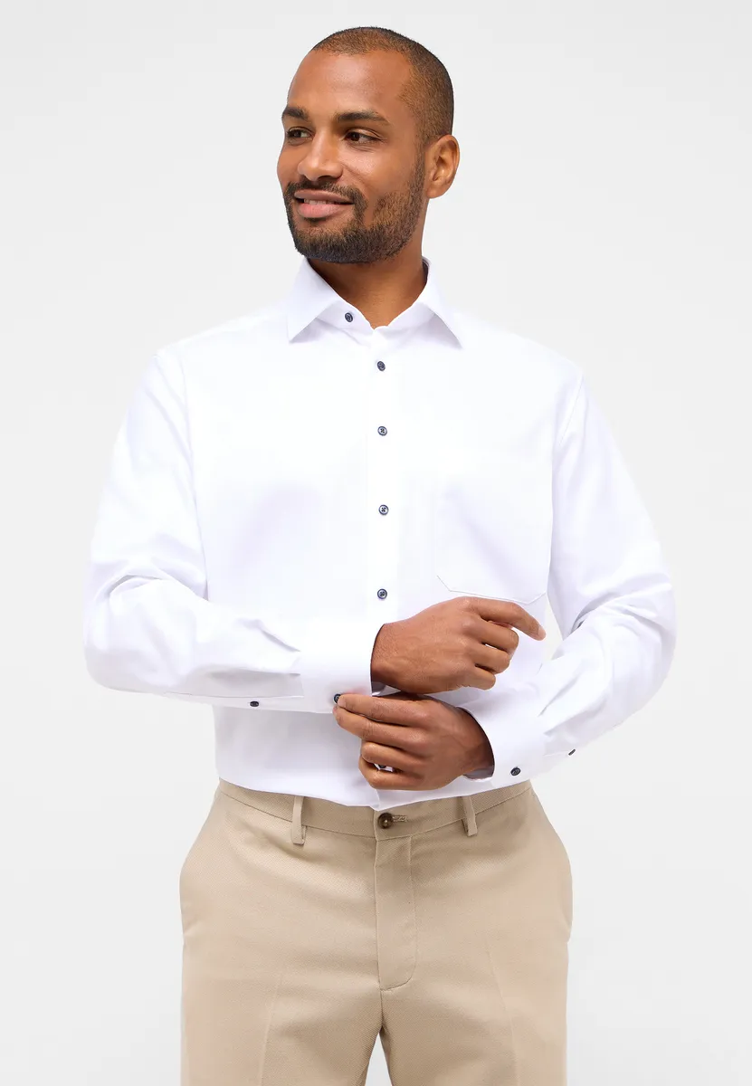 

Рубашка Eterna с длинными рукавами "COMFORT FIT", белый