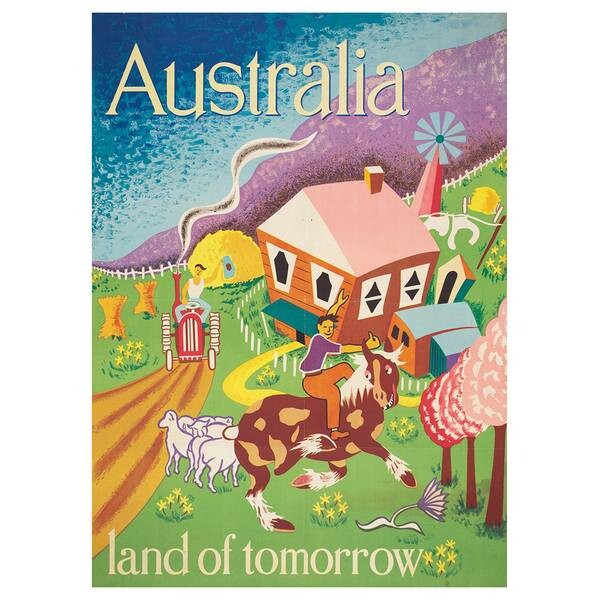 

Картина на холсте LegendArte Australia Land of Tomorrow, многоцветный