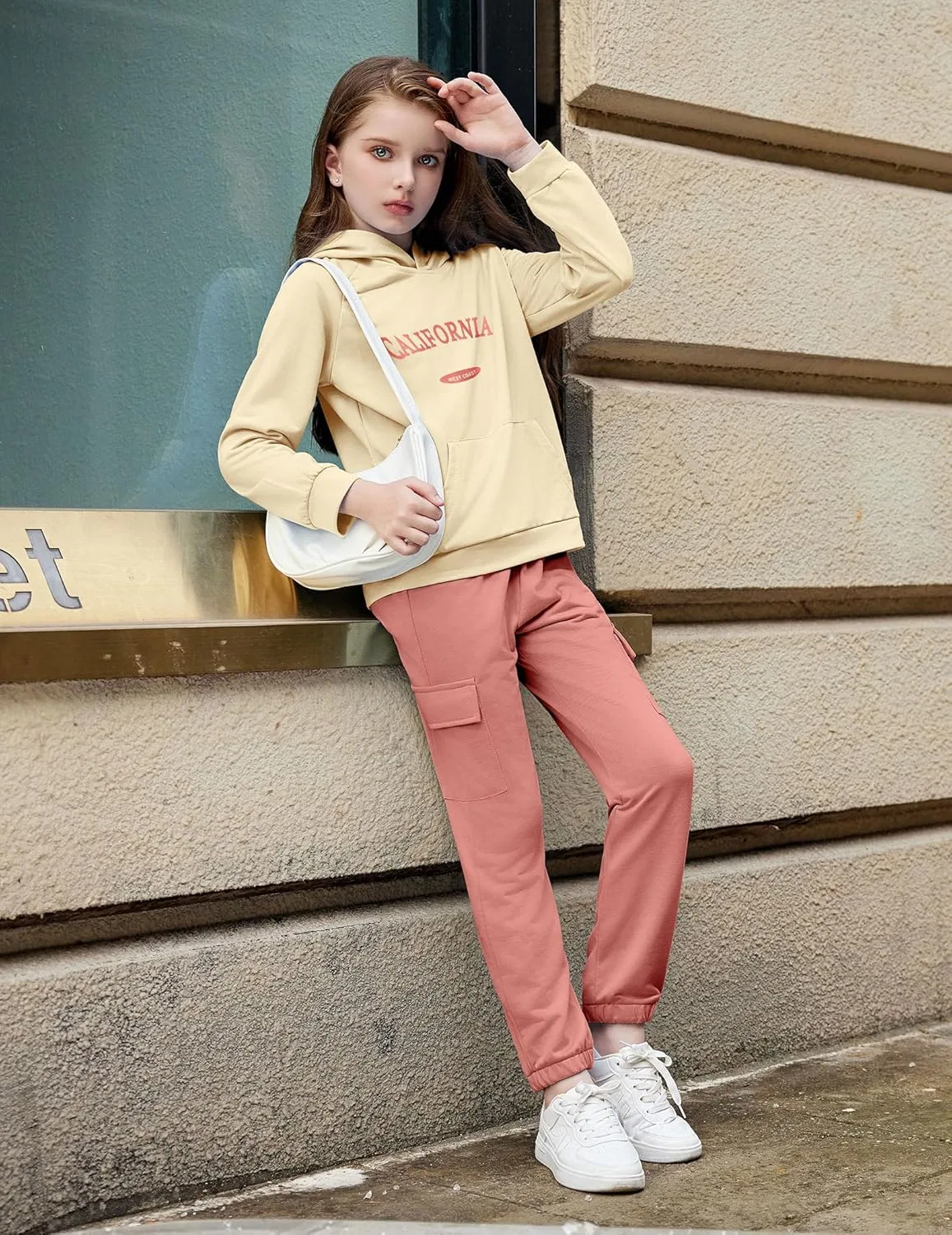 Детский спортивный костюм тай-дай, Arshiner, 2 предмета, Beige&pink — фото 3