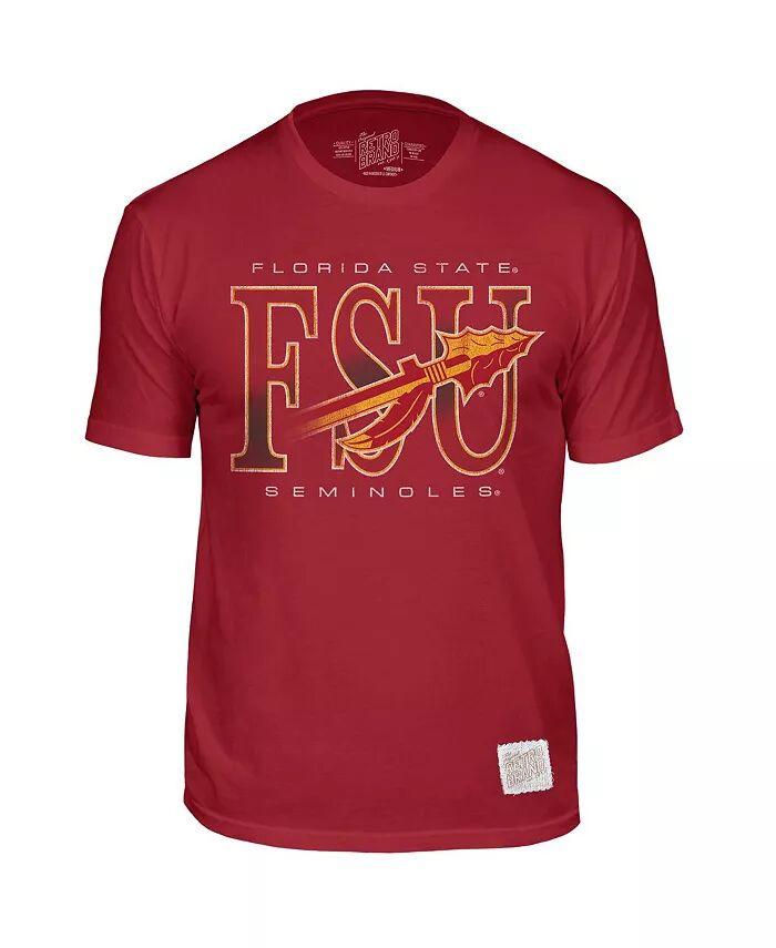 

Мужская футболка Garnet Distressed Florida State Seminoles Retro Original Retro Brand