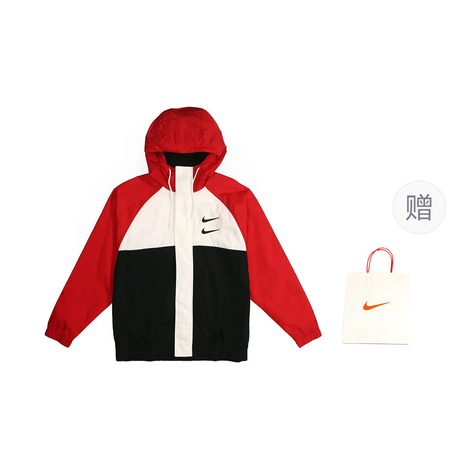 

Куртка унисекс красный + подарочный пакет Nike