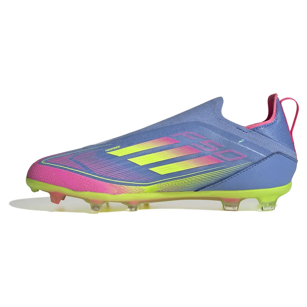Футбольные бутсы adidas F50 Elite Laceless FG kids, синий — фото 3