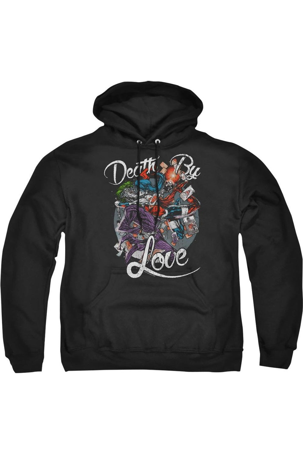 

Толстовка с капюшоном Batman Death By Love для взрослых Gildan, черный
