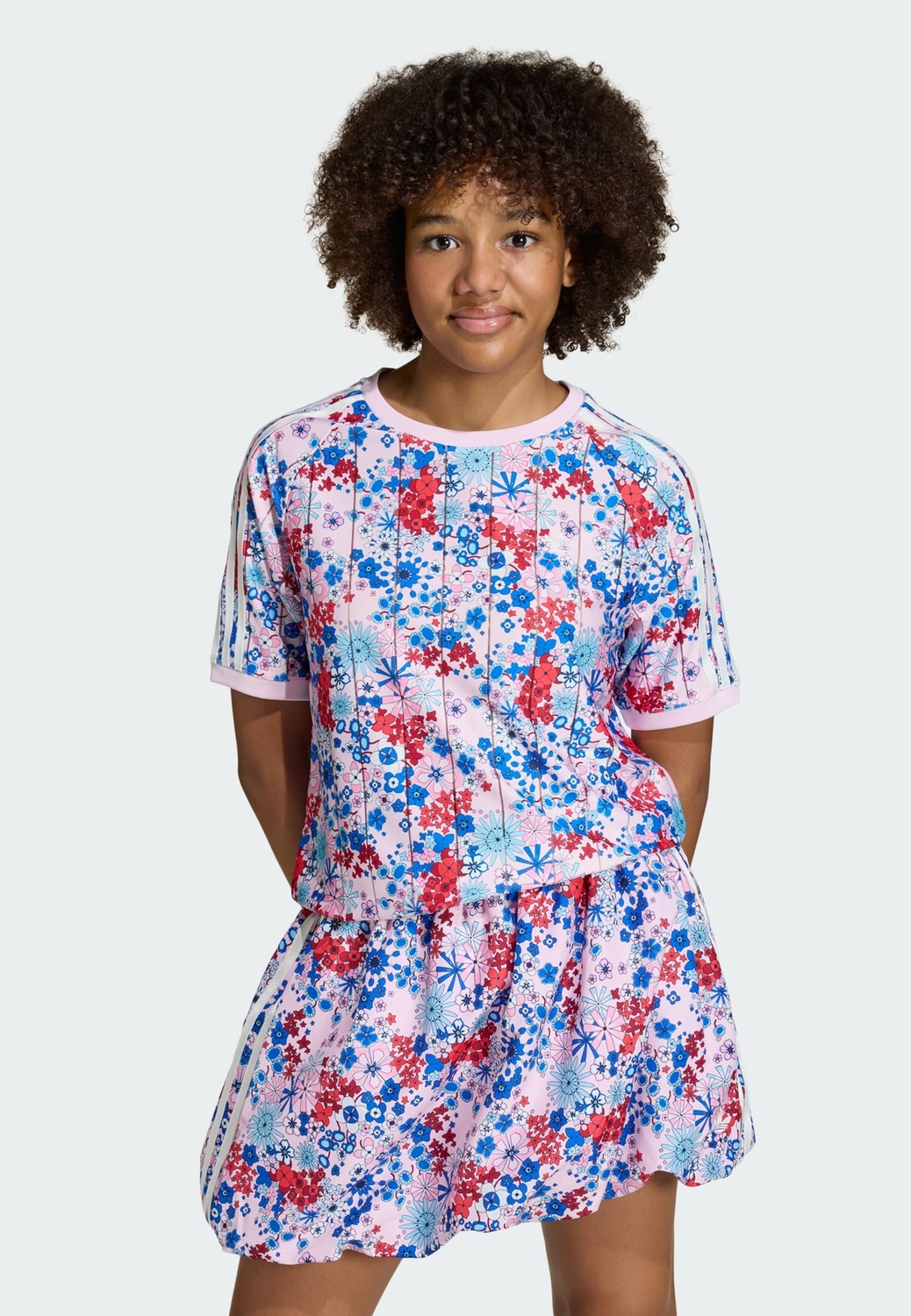 Футболка 'Adidas Originals x Liberty London' в цвете Rose — фото 2