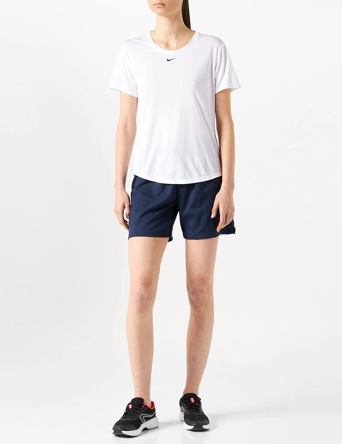 Футболка активная Nike, белый/черный