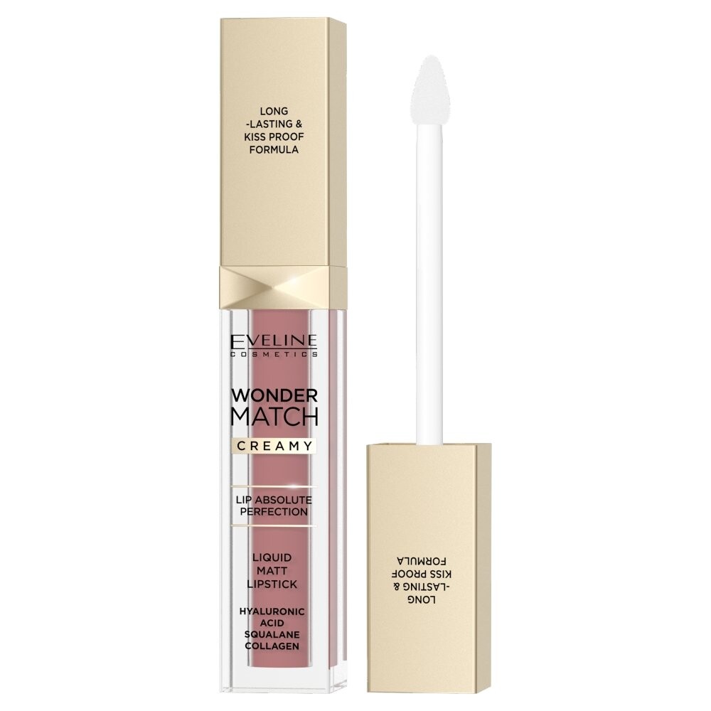 

Eveline Cosmetics Wonder Match матовая жидкая губная помада 05 Sweet Nude 6,8 мл
