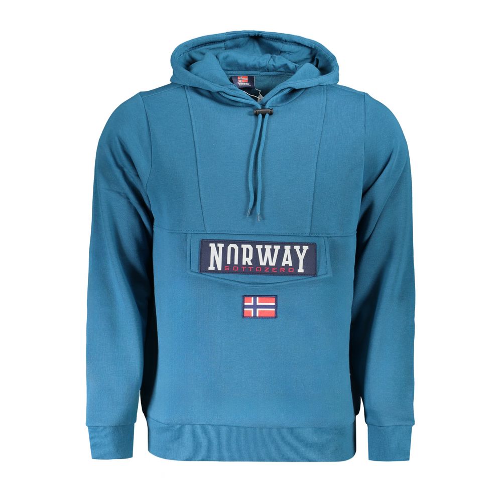 

Синий хлопковый мужской свитер Geographical Norway
