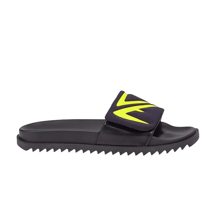 

Кроссовки Fendi Slides Black Lemon, черный