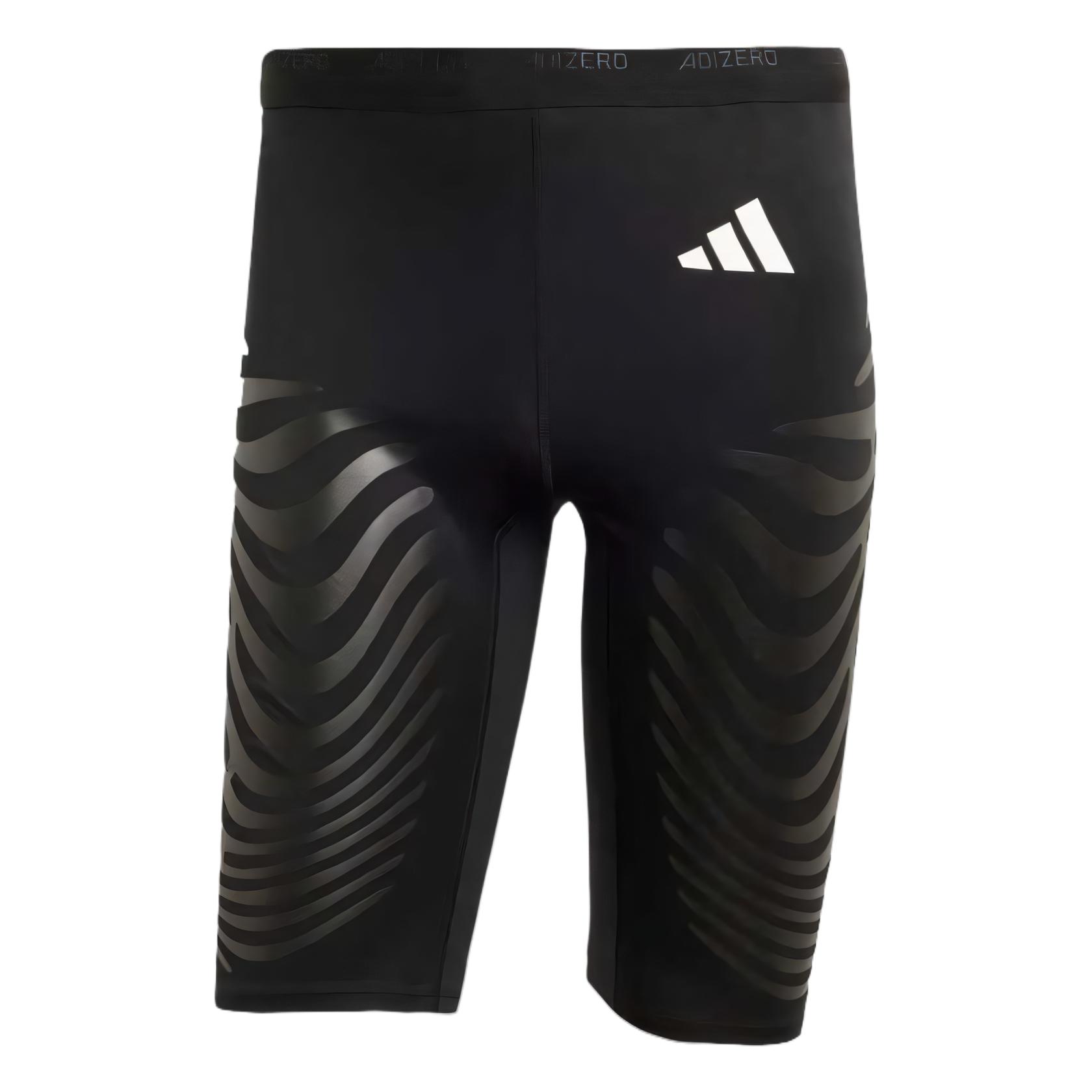 Шорты Free Shipping With AdiClub Adizero Control Running Short Leggings Adidas, черный — фото 3