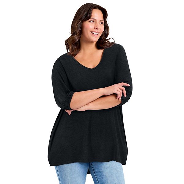 

Топ Leila для женщин plus size Avenue, Black