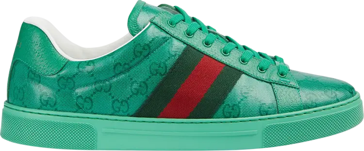 

Кроссовки Gucci Ace 'GG Crystal Canvas - Green', зеленый