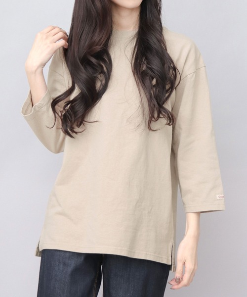 

Футболка из американского хлопка, стандартного силуэта, с рукавом 3/4 Goodwear, бежевый