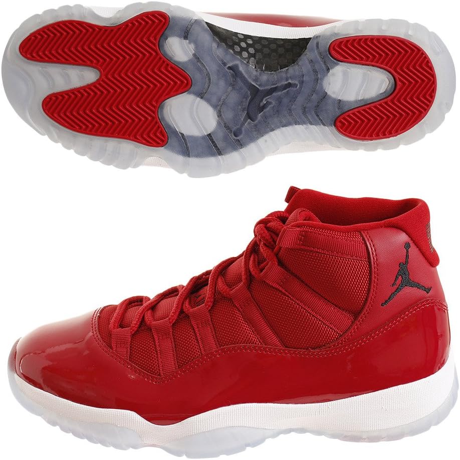 

Кроссовки Jordan Kids Air 12 Retro Bg French Black/Red Nike, Gym Red/Black/White