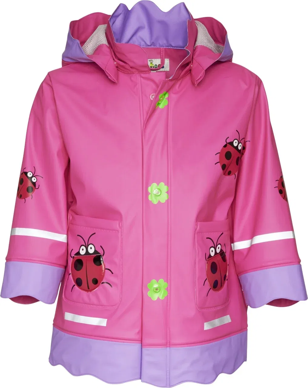 Дождевик с капюшоном, Playshoes, розовый