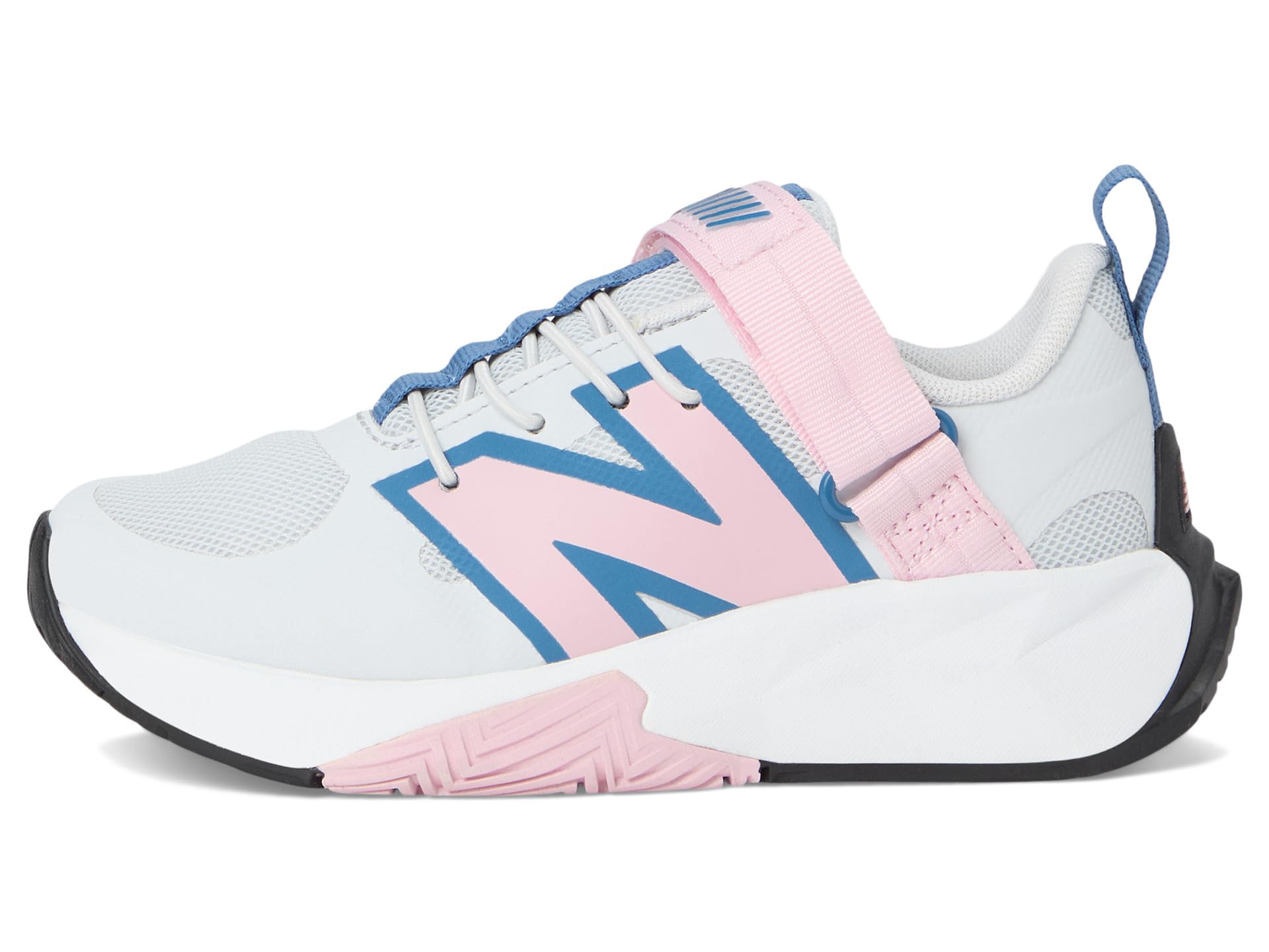Туфли New Balance Kids Fuelcell Play v1 Hook-and-Loop, цвет Quartz Grey/Rose Sugar/Sea Stone — фото 4