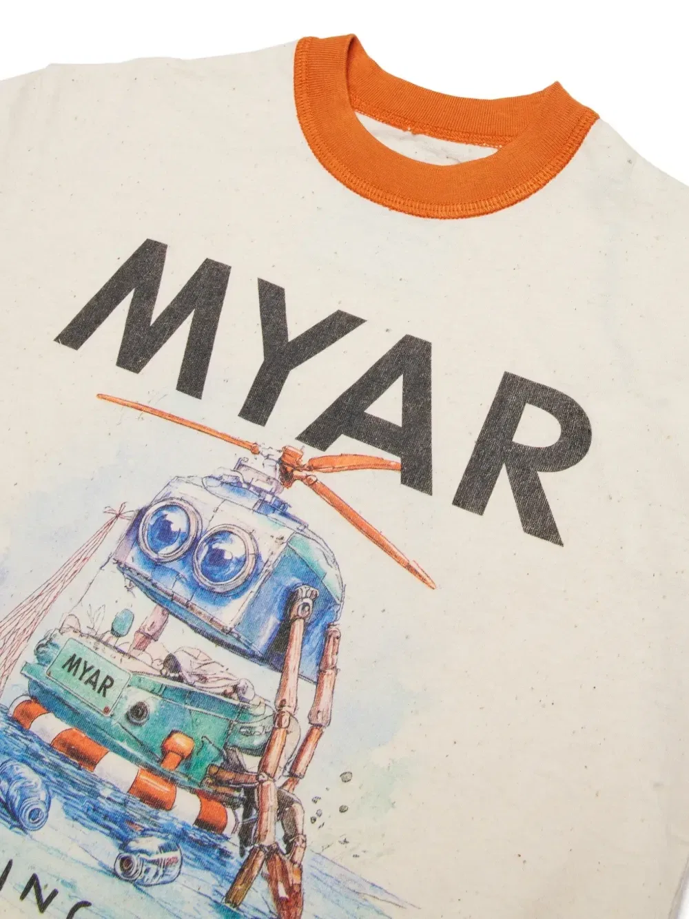 Футболка с принтом Myar Kids, бежевый — фото 3