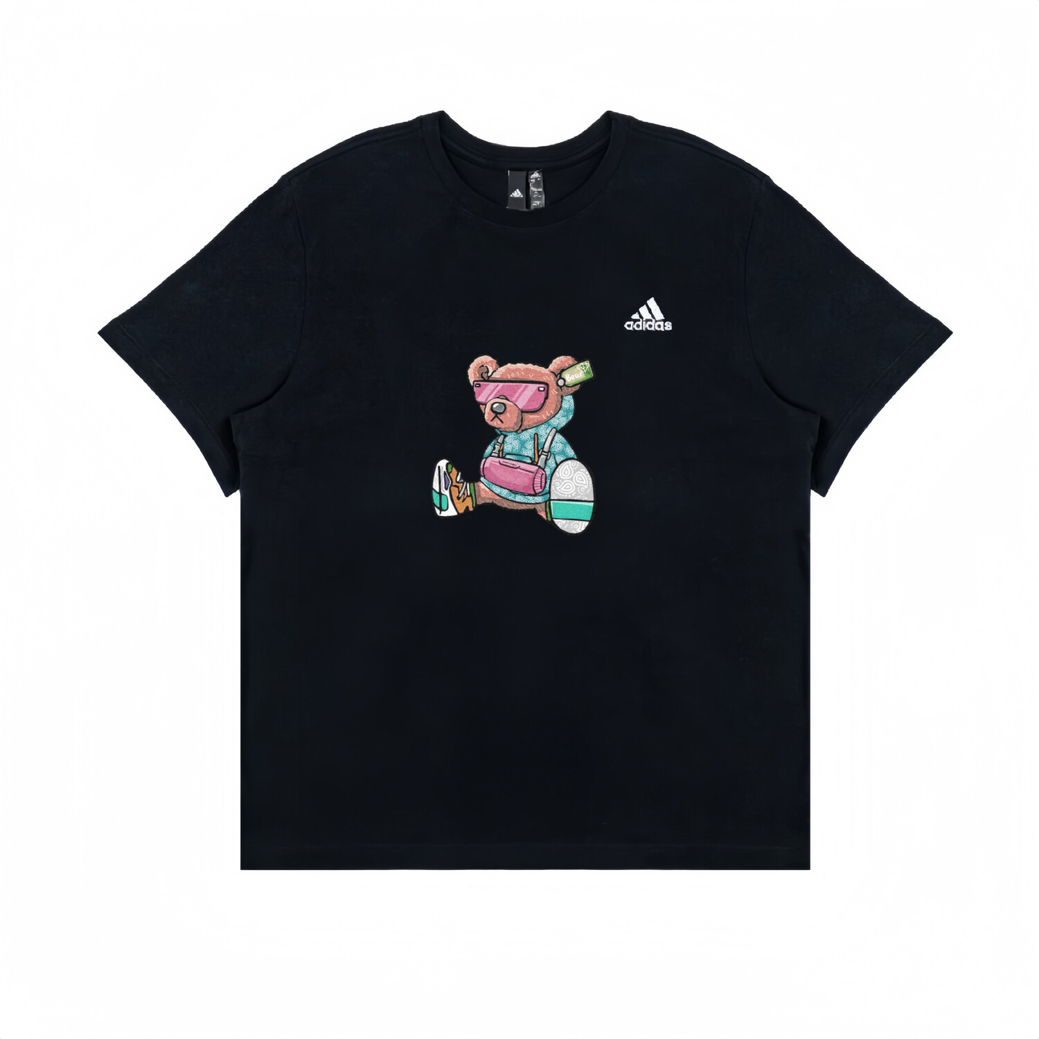 

Футболка унисекс черная Adidas, черный