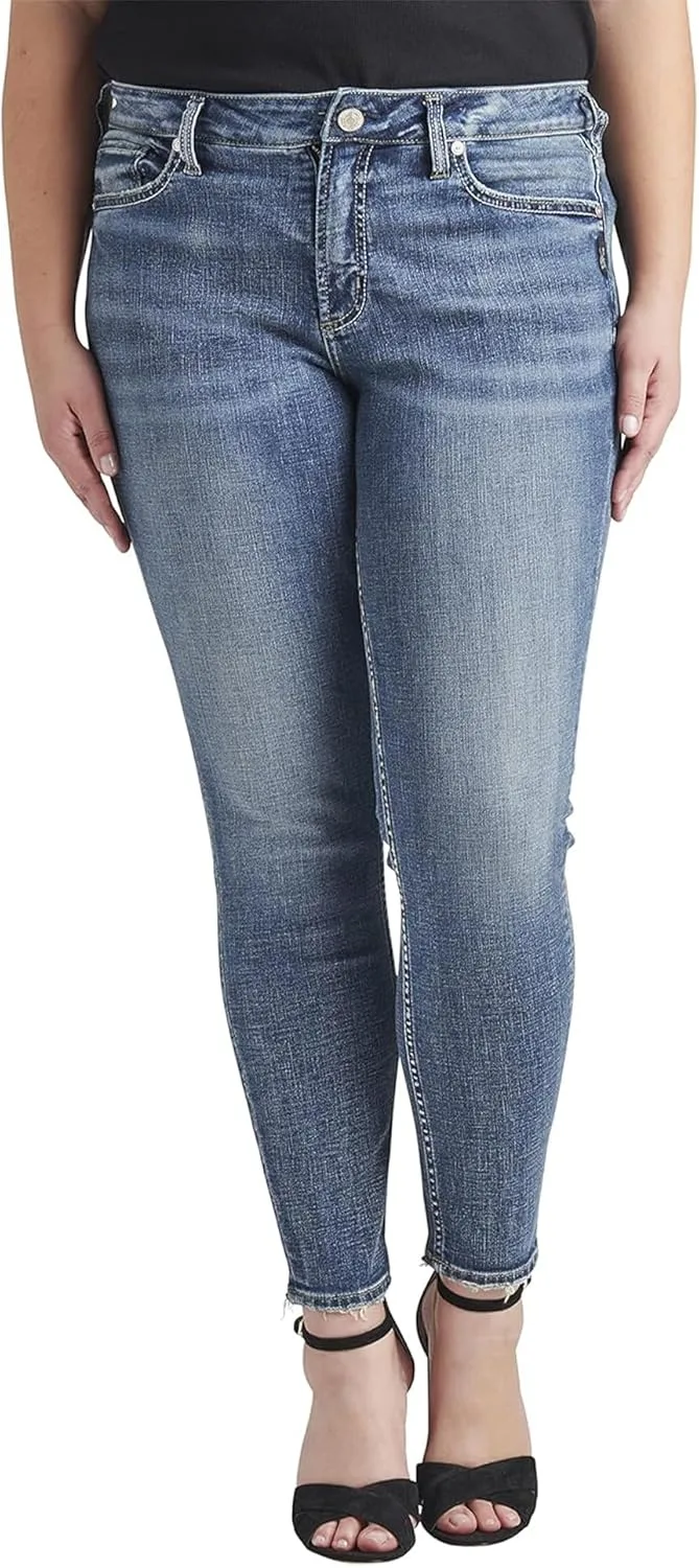 

Silver Jeans Co. Женские джинсы Suki Mid Rise Skinny Leg Luxe Stretch