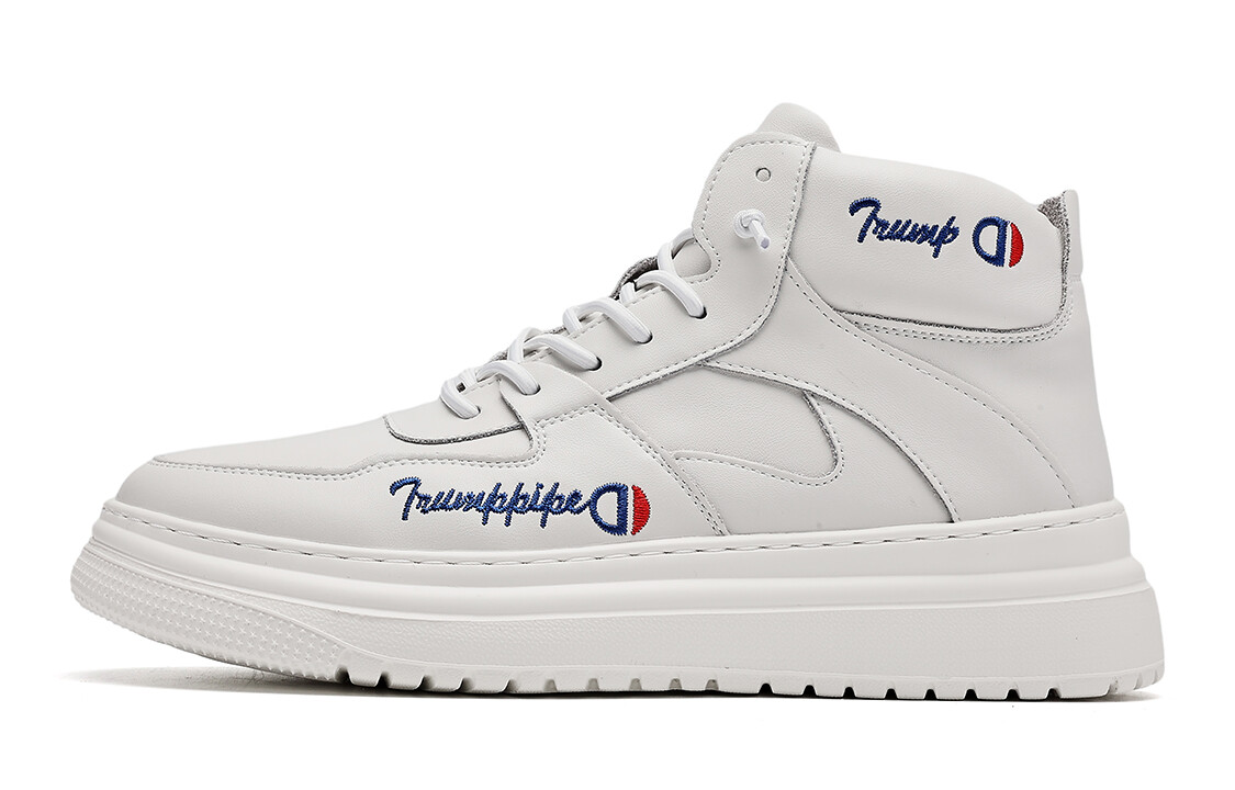 

Кроссовки TRUMPPIPE Skateboarding Shoes Men High-top, белый