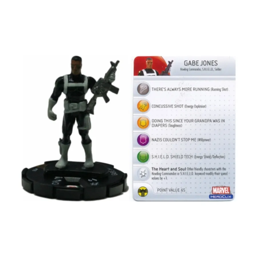 

Гейб Джонс (ограниченное издание) (LE), Marvel HeroClix - Captain America - Singles