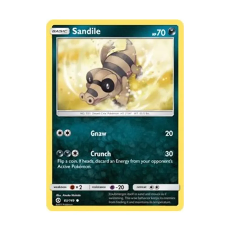 

CCG Сандил (К) #83, Pokemon - Sun & Moon Base Set - Singles