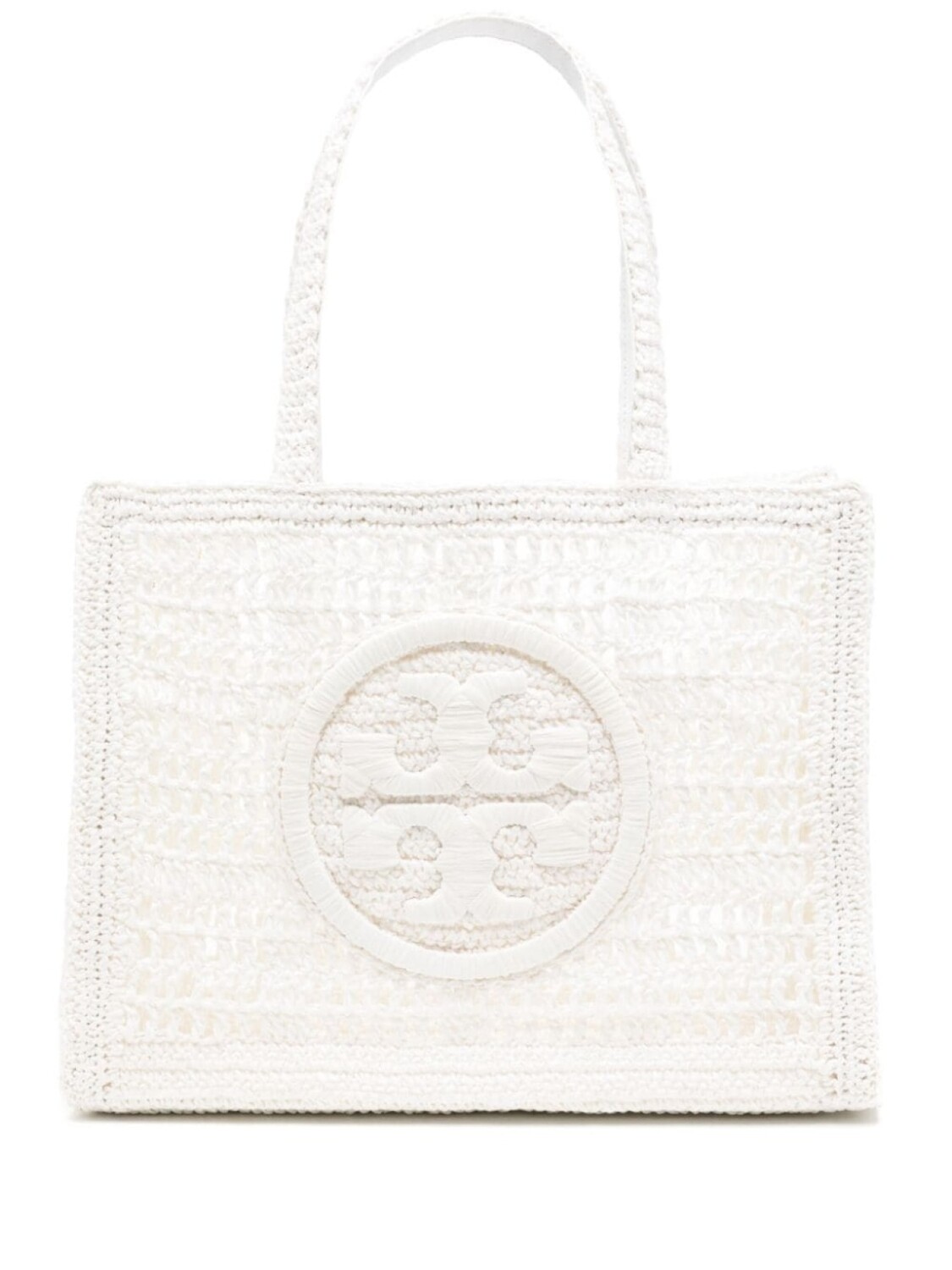 

Большая сумка Ella из рафии Tory Burch, белый