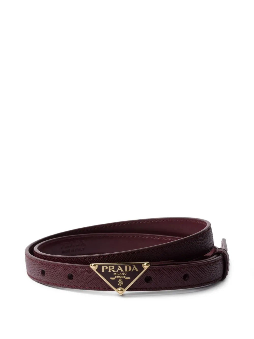 

Ремень из кожи Saffiano Prada, красный