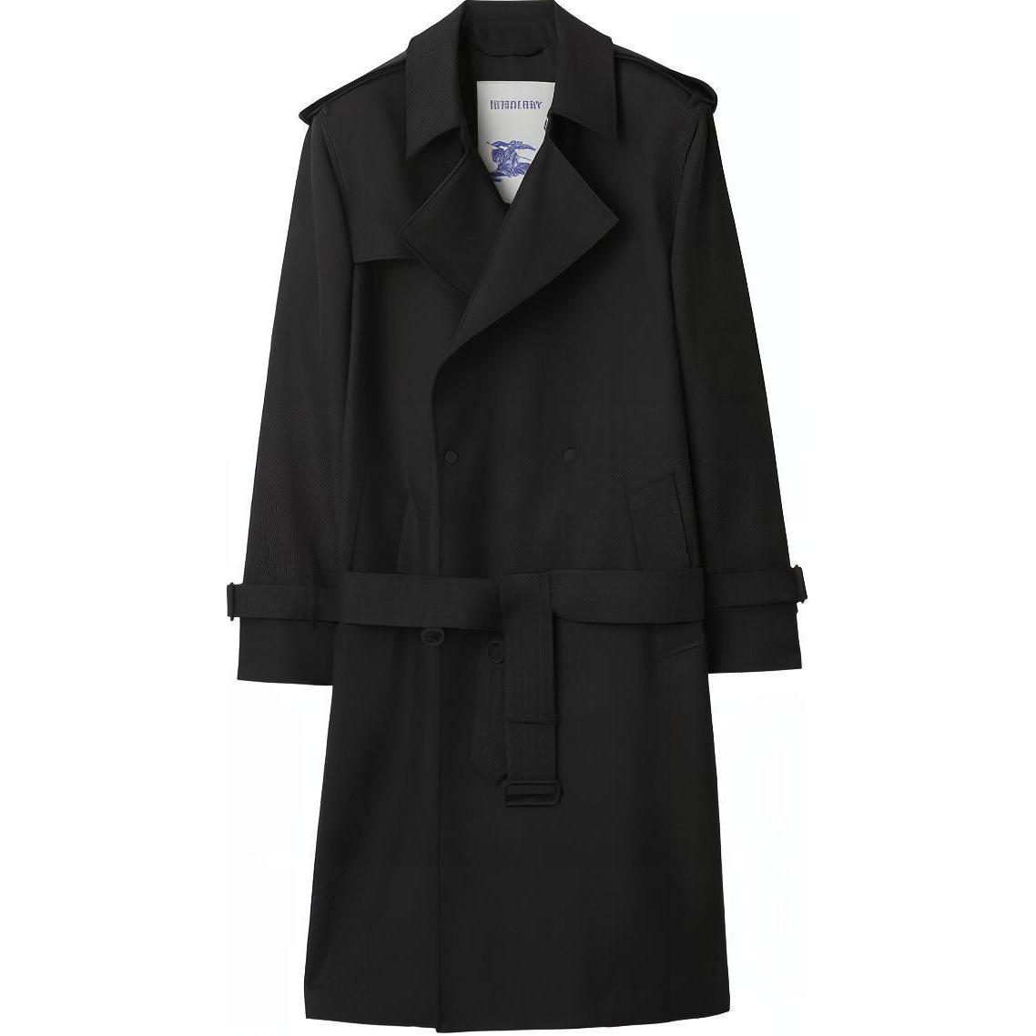 

Burberry Двубортное пальто с поясом, Black