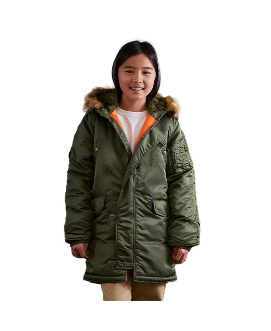 Детская парка N-3B Alpha Industries, Sage