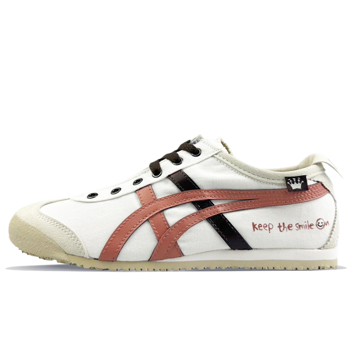 Кроссовки Onitsuka Tiger MEXICO 66 Lifestyle Shoes Unisex Low-top Brown, белый