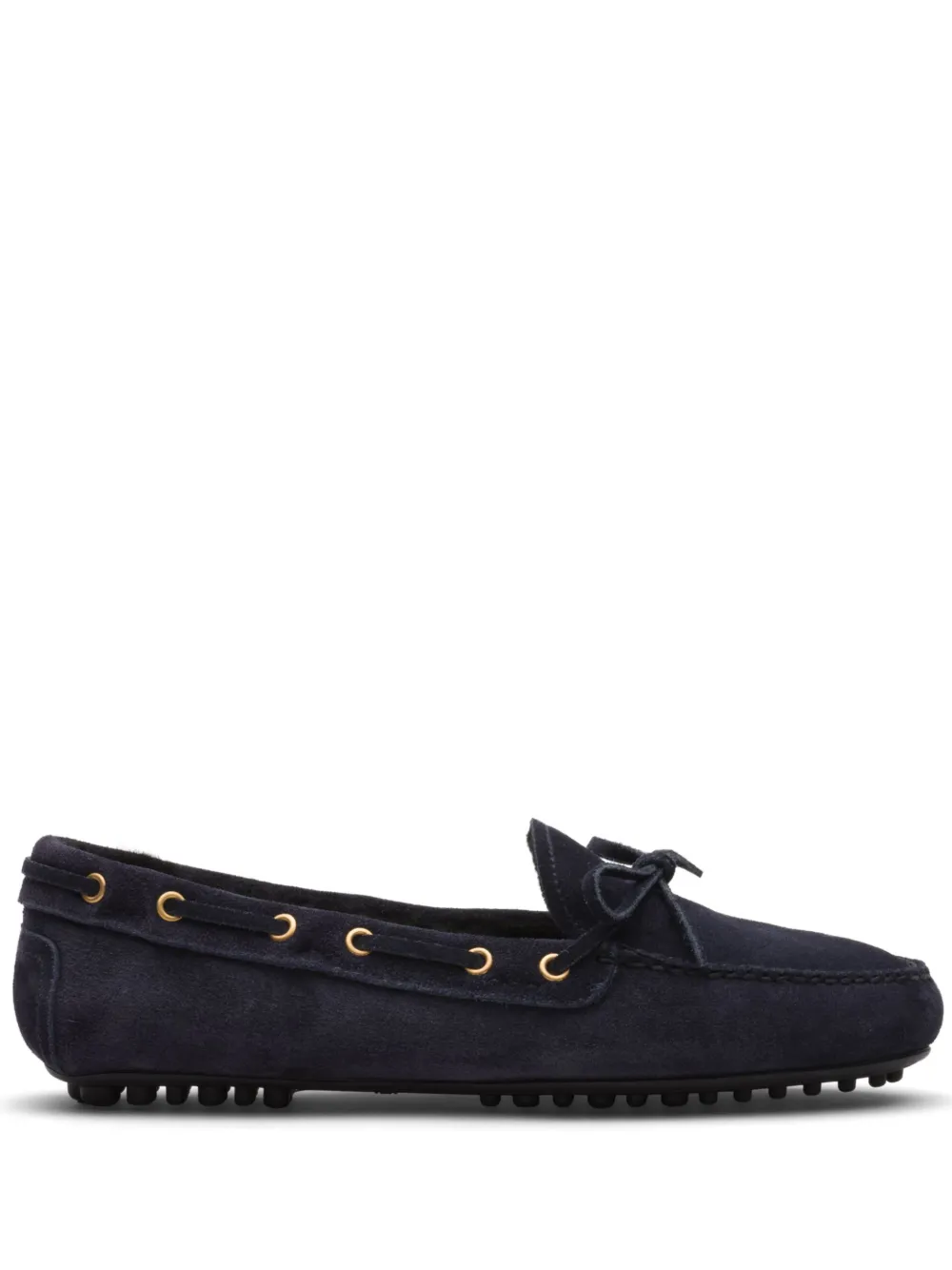 Мокасины с бантом Car Shoe, синий