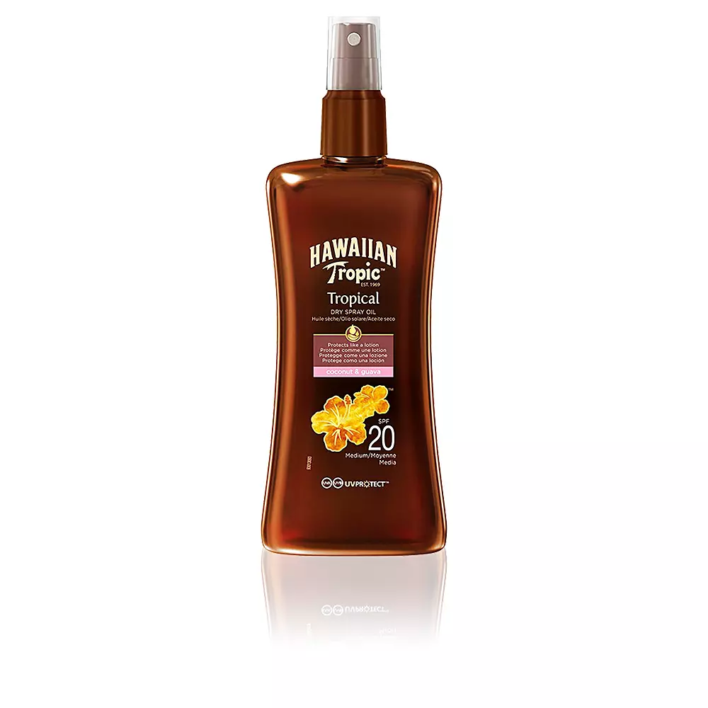 

Солнцезащитный крем Coconut & Guava Tropical Dry Oil Spf20 Spray Hawaiian Tropic, 200 мл