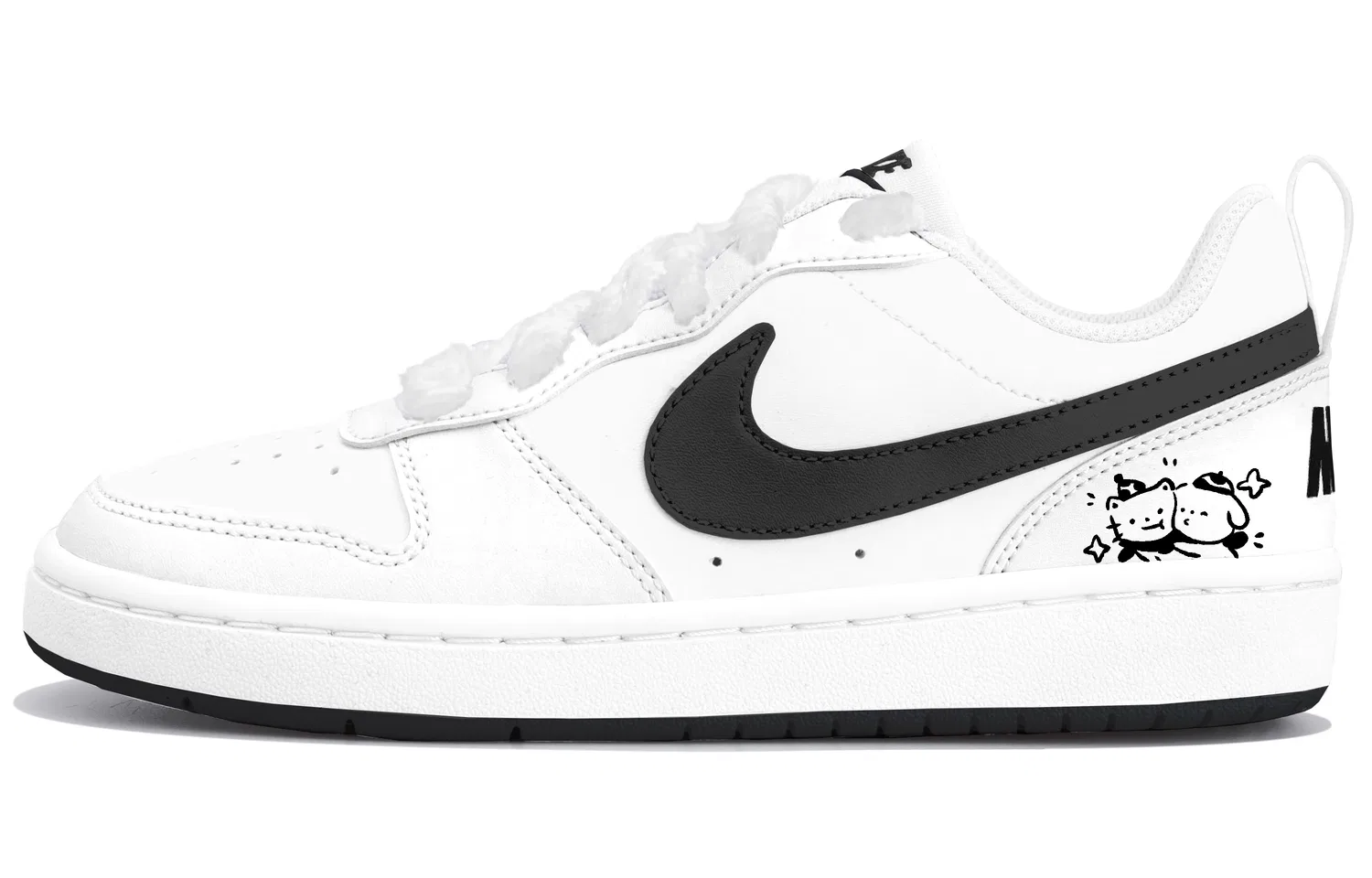 Детские скейтбординг-кеды Nike Court Borough Low Black
