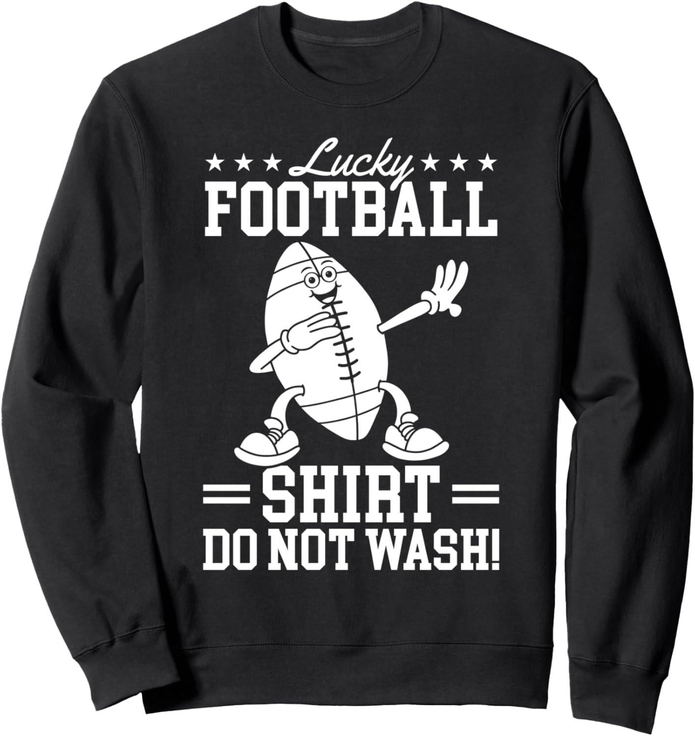 

Футболка с надписью «Счастливый футболист» (не стирать!) American Football Player Football Season, черный