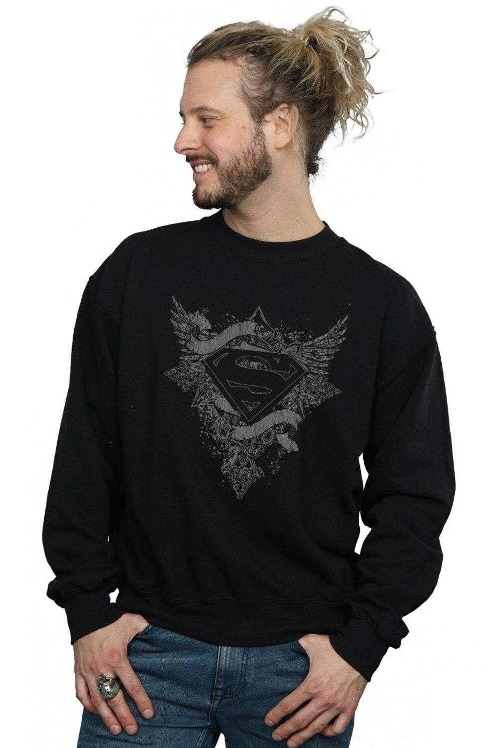 

Толстовка с логотипом Superman Wings DC Comics, черный