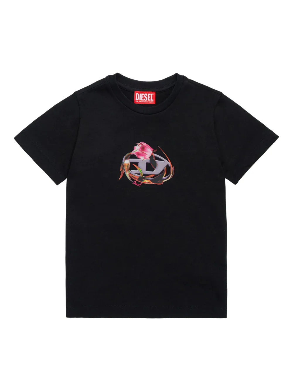 

Футболка с логотипом Diesel Kids, черный