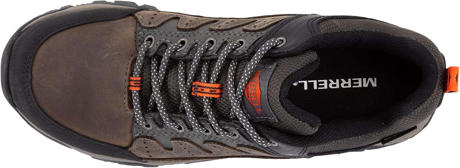 Мужские ботинки Merrell Windoc с водонепроницаемой стальной ноской, низкие, Dark Taupe — фото 4