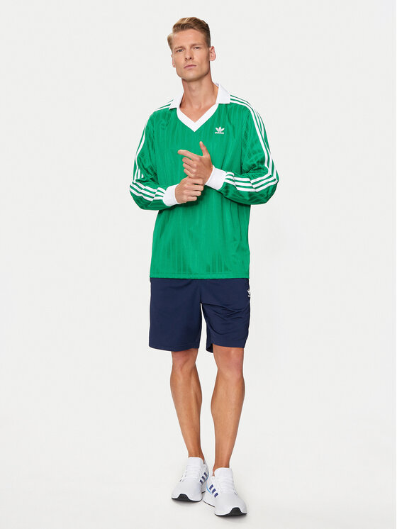 Лонгслив regular fit adicolor Piqué Football IX5225 Adidas, зеленый — фото 2