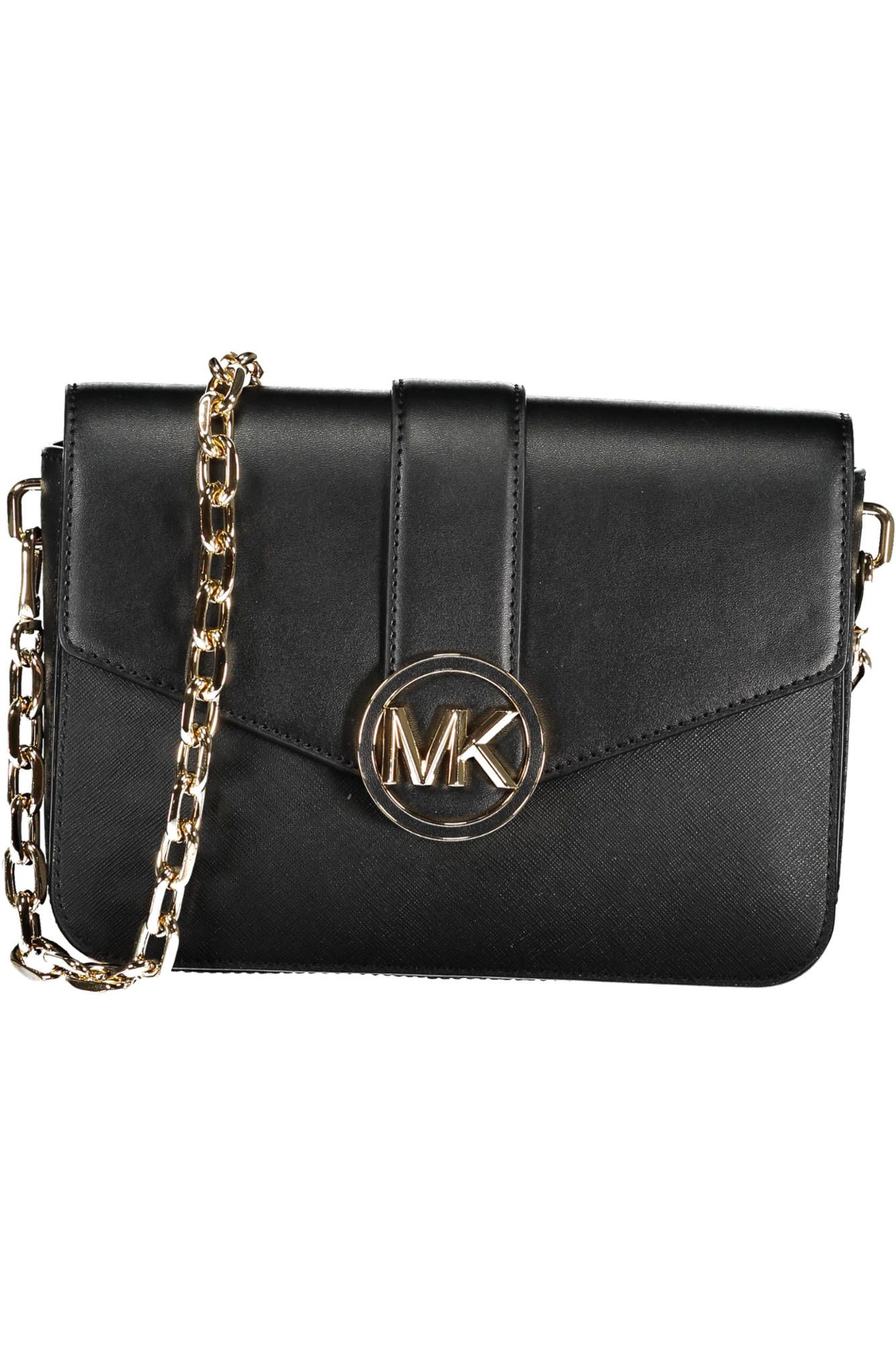 

Черная кожаная женская сумка Michael Kors
