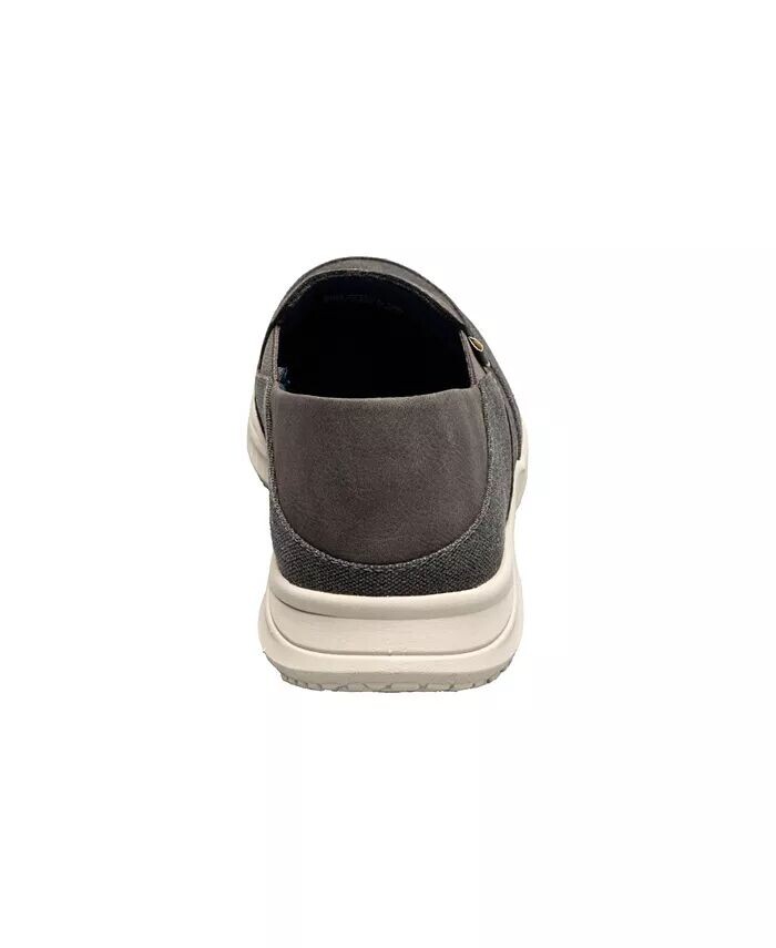 Мужские туфли без шнуровки Conway Ez Canvas Moc Toe Nunn Bush, серый — фото 3