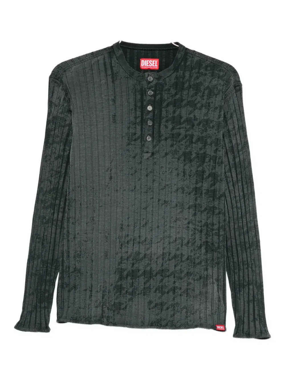 

Рубашка в рубчик на пуговицах Diesel, серый