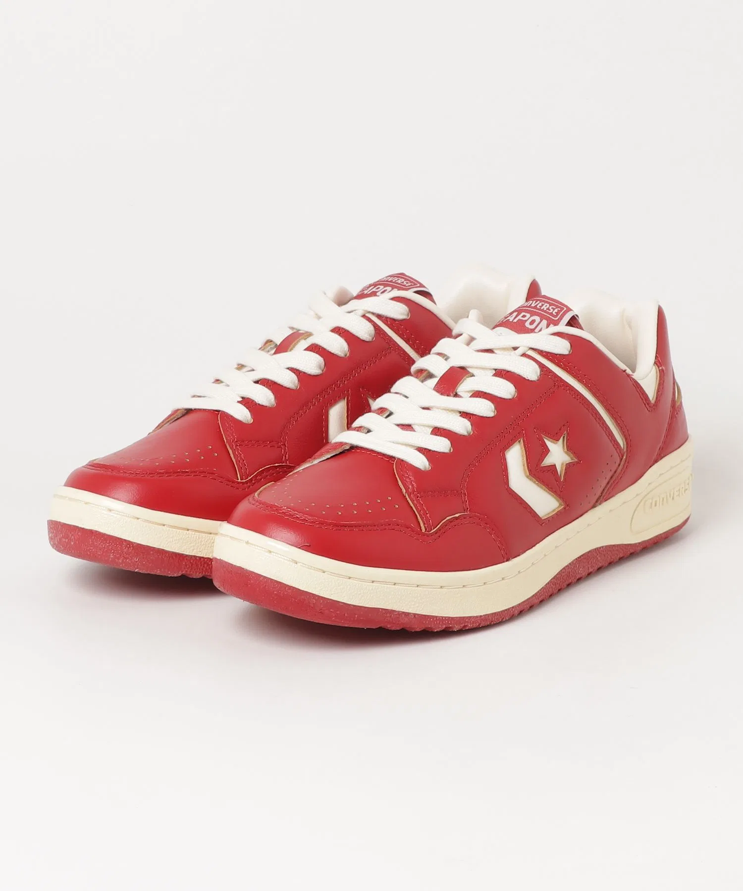 Мужские кроссовки CONVERSE WEAPON CC AG OX кожаные красные