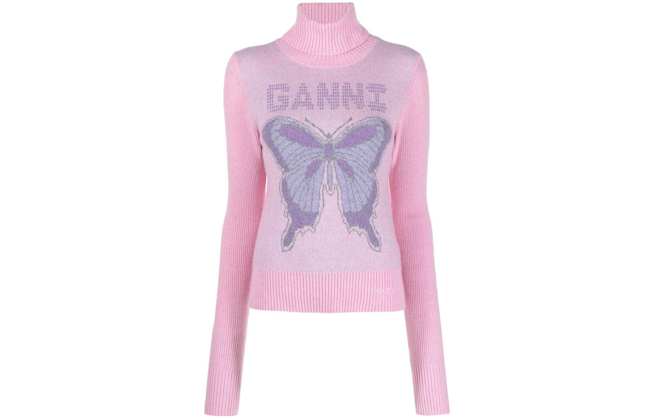 

Розовый свитер для женщин GANNI, розовый