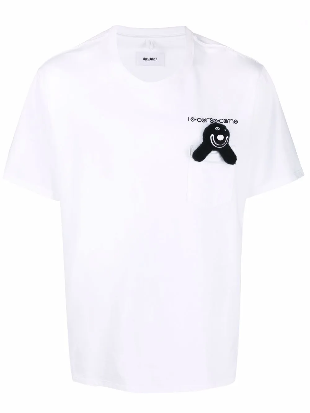 

Футболка Smiley с короткими рукавами Doublet, белый
